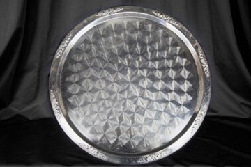20-inch Round Tray, Stainless